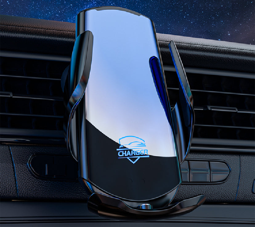 Smart wireless charging car phone holder