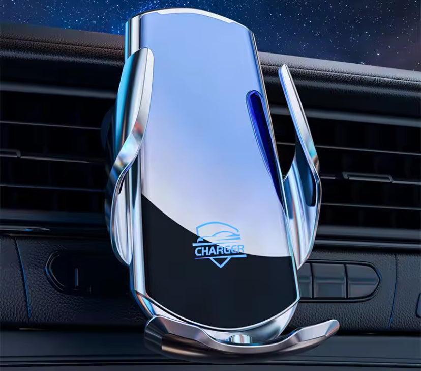Smart wireless charging car phone holder