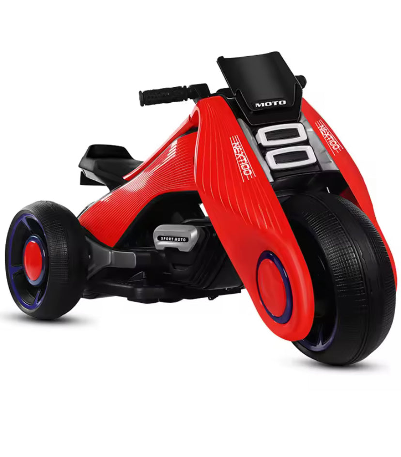 Futuristic Three-Wheeled Electric Ride-On Toy