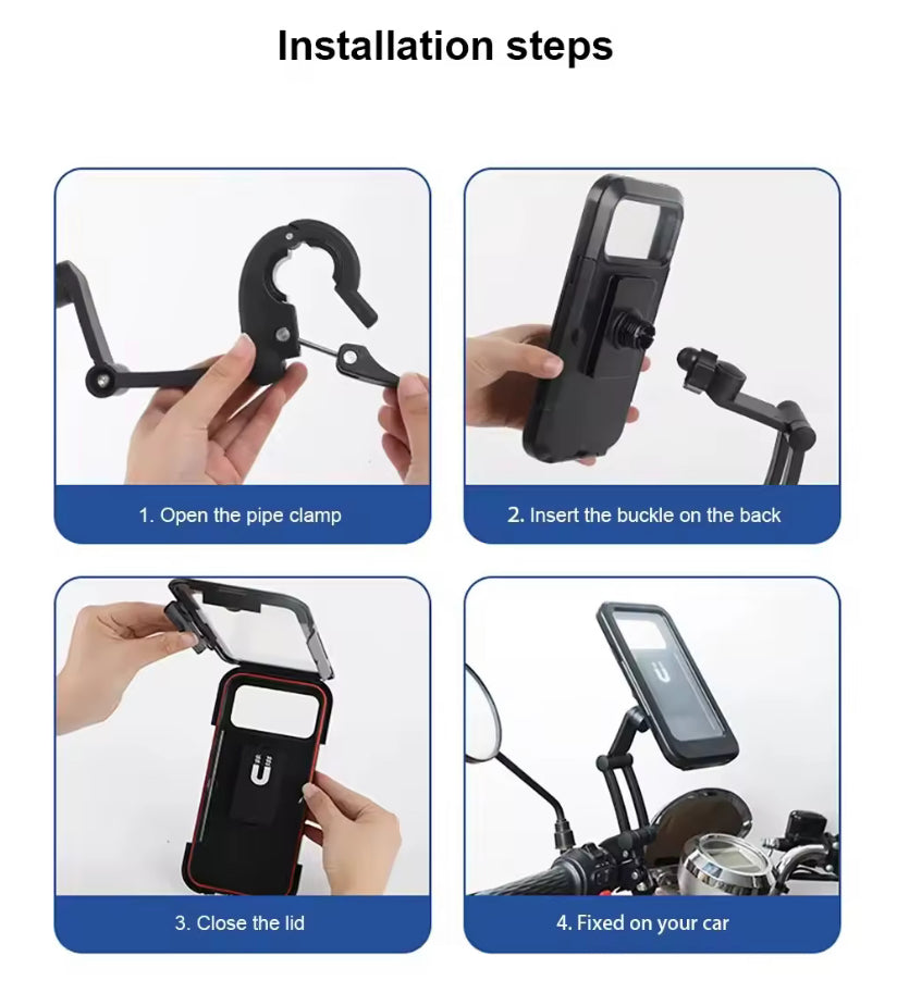 Motorycle Weather Proof Phone Holder