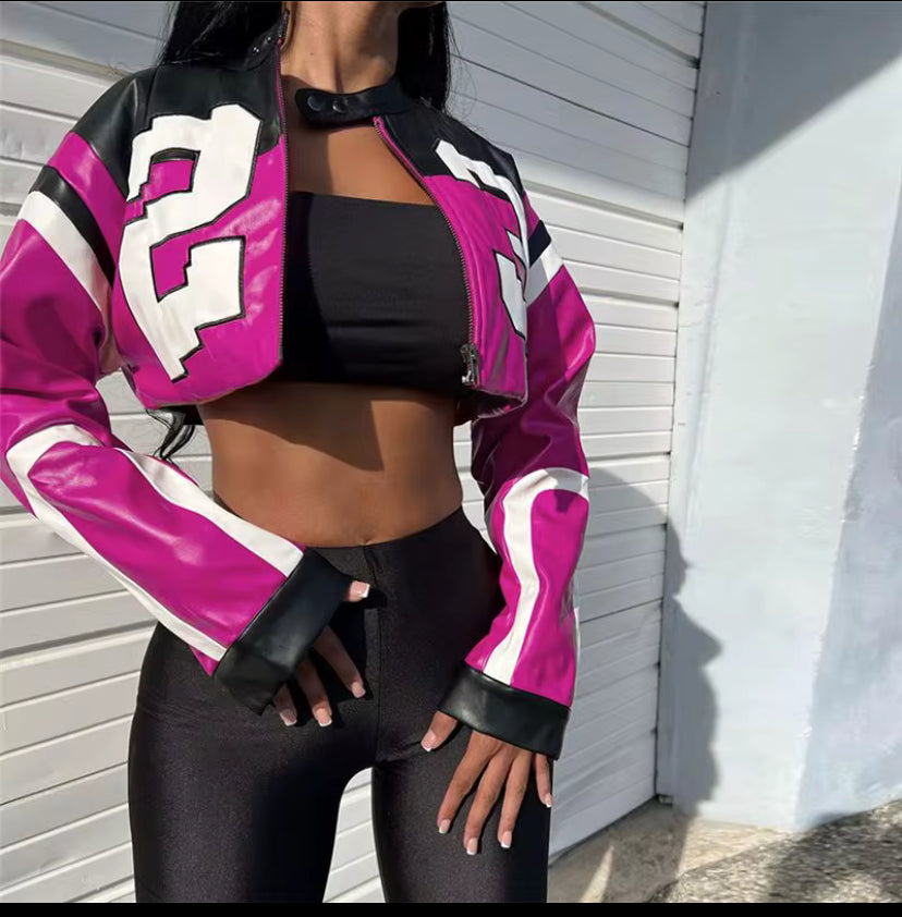 BTRON Street Racer Cropped Cotton Jacket