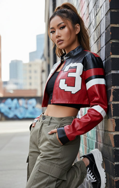 BTRON Street Racer Cropped Cotton Jacket