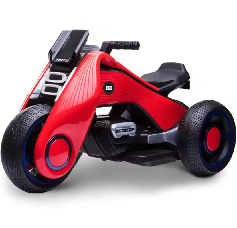 Futuristic Three-Wheeled Electric Ride-On Toy