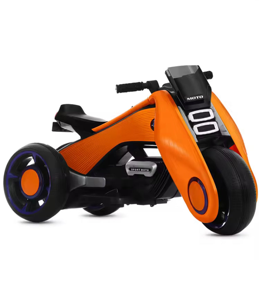 Futuristic Three-Wheeled Electric Ride-On Toy