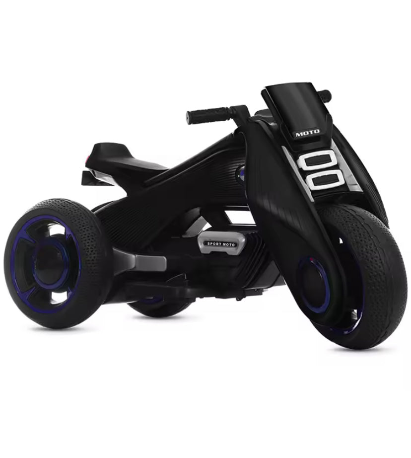Futuristic Three-Wheeled Electric Ride-On Toy